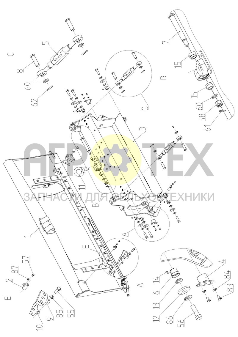 Чертеж Рамка наклонной камеры (TORUM-785.03.09.000Ф)